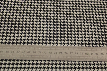 Tissu tweed - imprimé pied de poule - noir et blanc - photo 5/5 | So Tissus