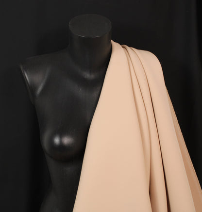Tissu crêpe twill lourd - nude - photo 3/4 | So Tissus