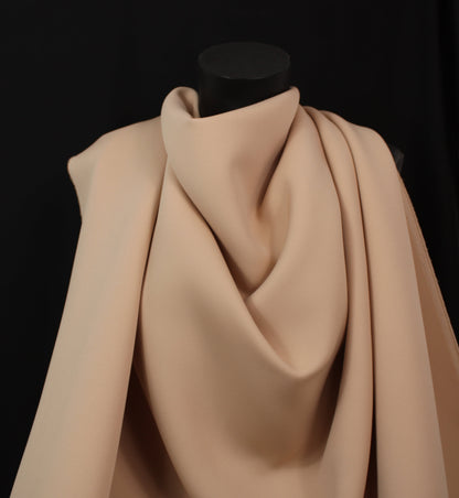 Tissu crêpe twill lourd - nude - photo 4/4 | So Tissus