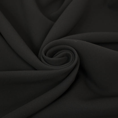 Tissu double crêpe stretch - noir - photo 1/4 | So Tissus