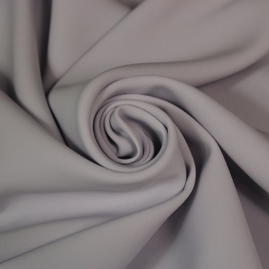 Tissu crepe stretch - gris perle clair - photo 1/4 | So Tissus