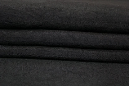 Tissu noir - effet froissé - photo 2/4 | So Tissus