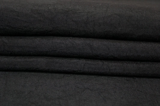 Tissu noir - effet froissé - photo 2/4 | So Tissus