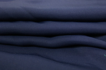Tissu twill viscose - bleu marine - photo 2/4 | So Tissus