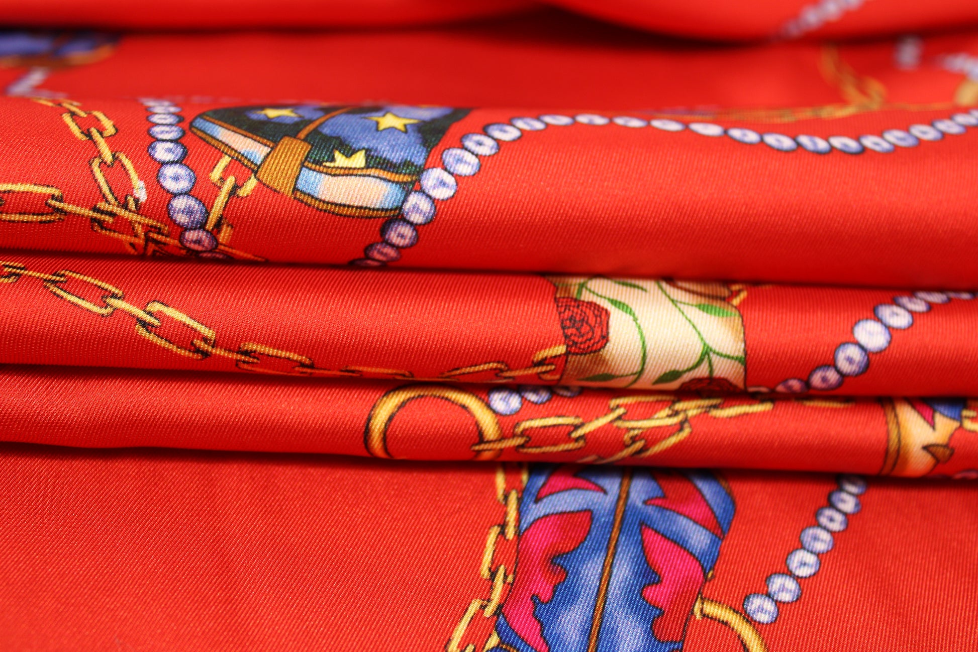 Tissu twill - imprimé santiags - rouge et multicolore - photo 2/5 | So Tissus