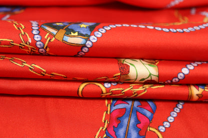Tissu twill - imprimé santiags - rouge et multicolore - photo 2/5 | So Tissus