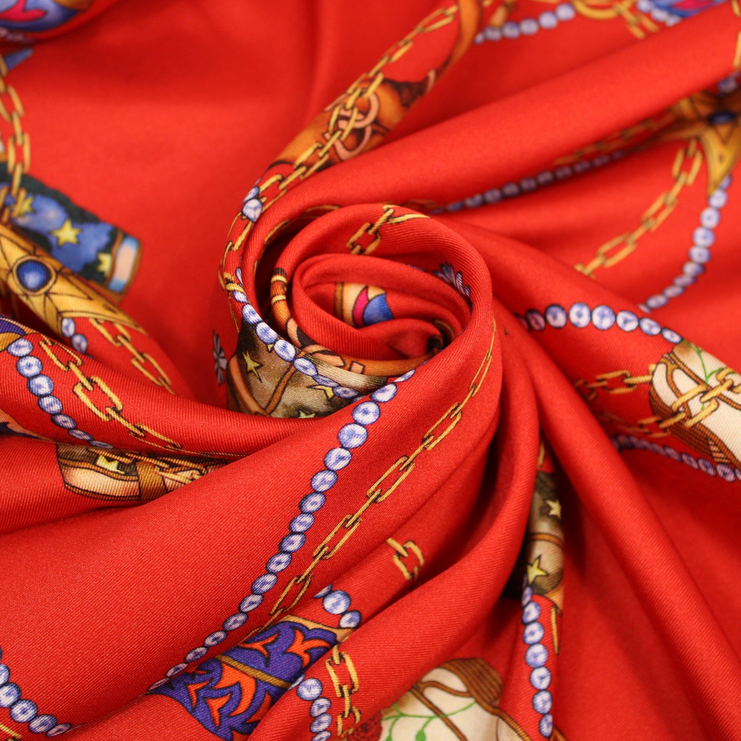 Tissu twill - imprimé santiags - rouge et multicolore - photo 1/5 | So Tissus