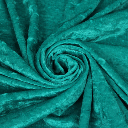 Tissu maille velours frappé - turquoise - photo 1/4 | So Tissus