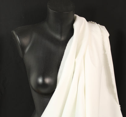 Tissu gabardine de coton prestige - blanc - photo 3/4 | So Tissus