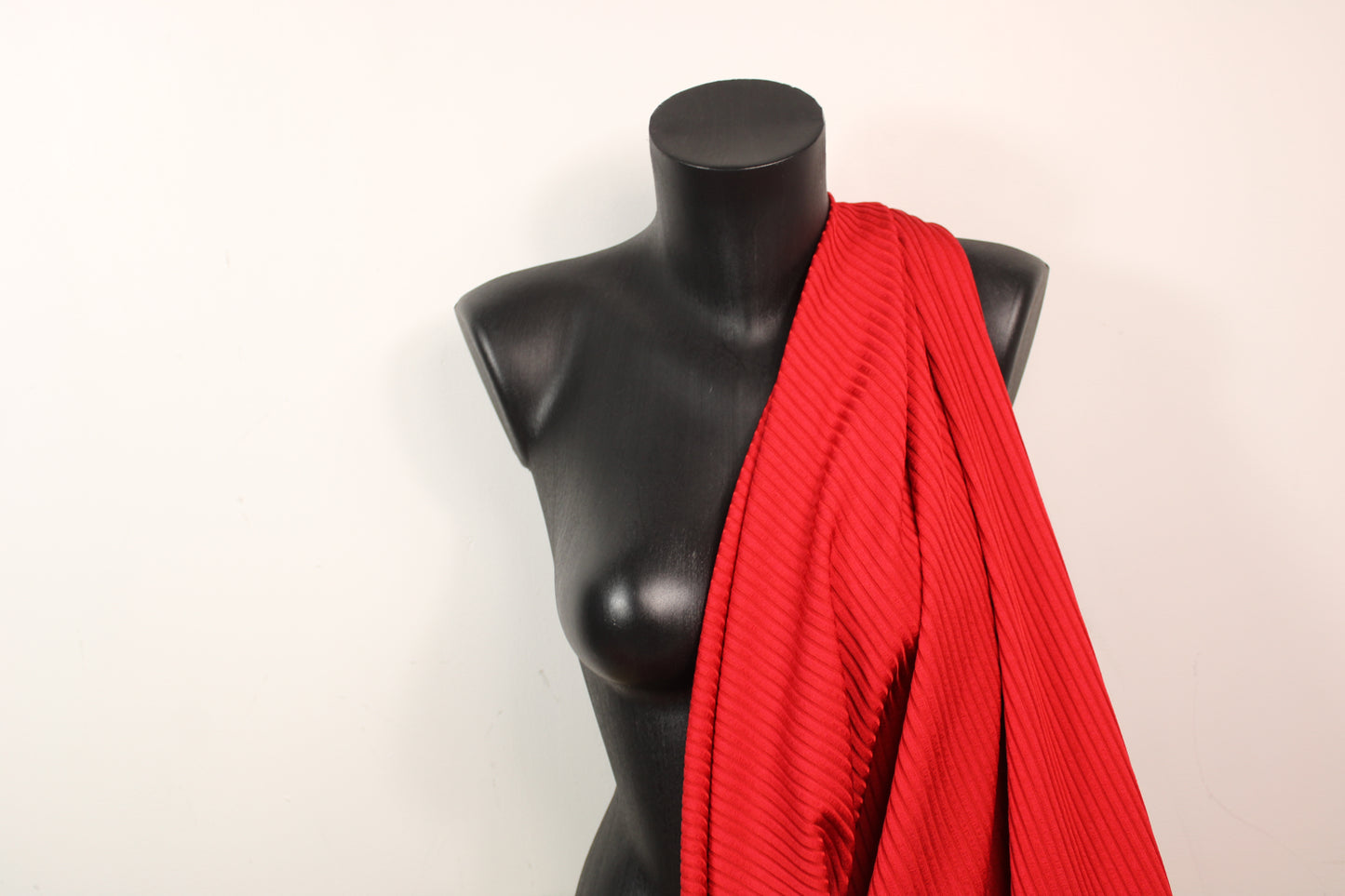 Tissu maille côtelé - rouge - photo 3/4 | So Tissus
