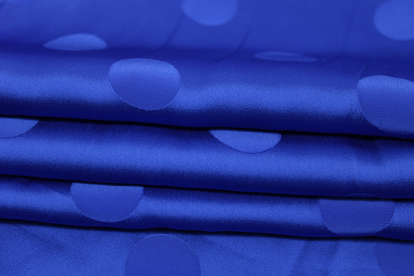 Tissu crêpe viscose - à pois - bleu électrique - photo 2/5 | So Tissus