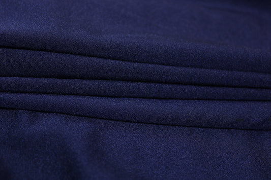 Tissu maille maillot de bain - bleu marine - photo 2/4 | So Tissus