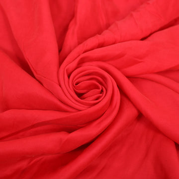 Tissu tencel cupro - rouge garance