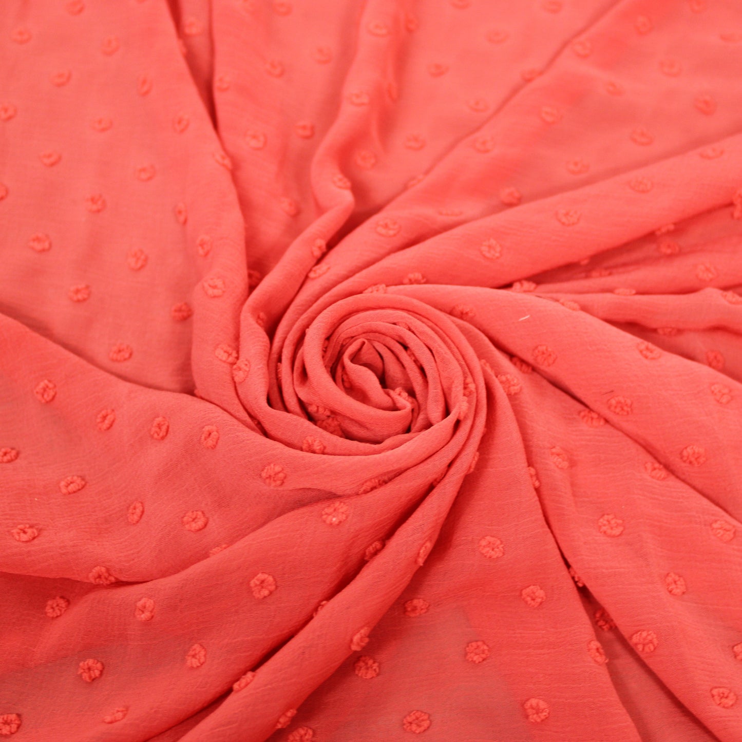 Tissu plumetis - corail - photo 1/6 | So Tissus