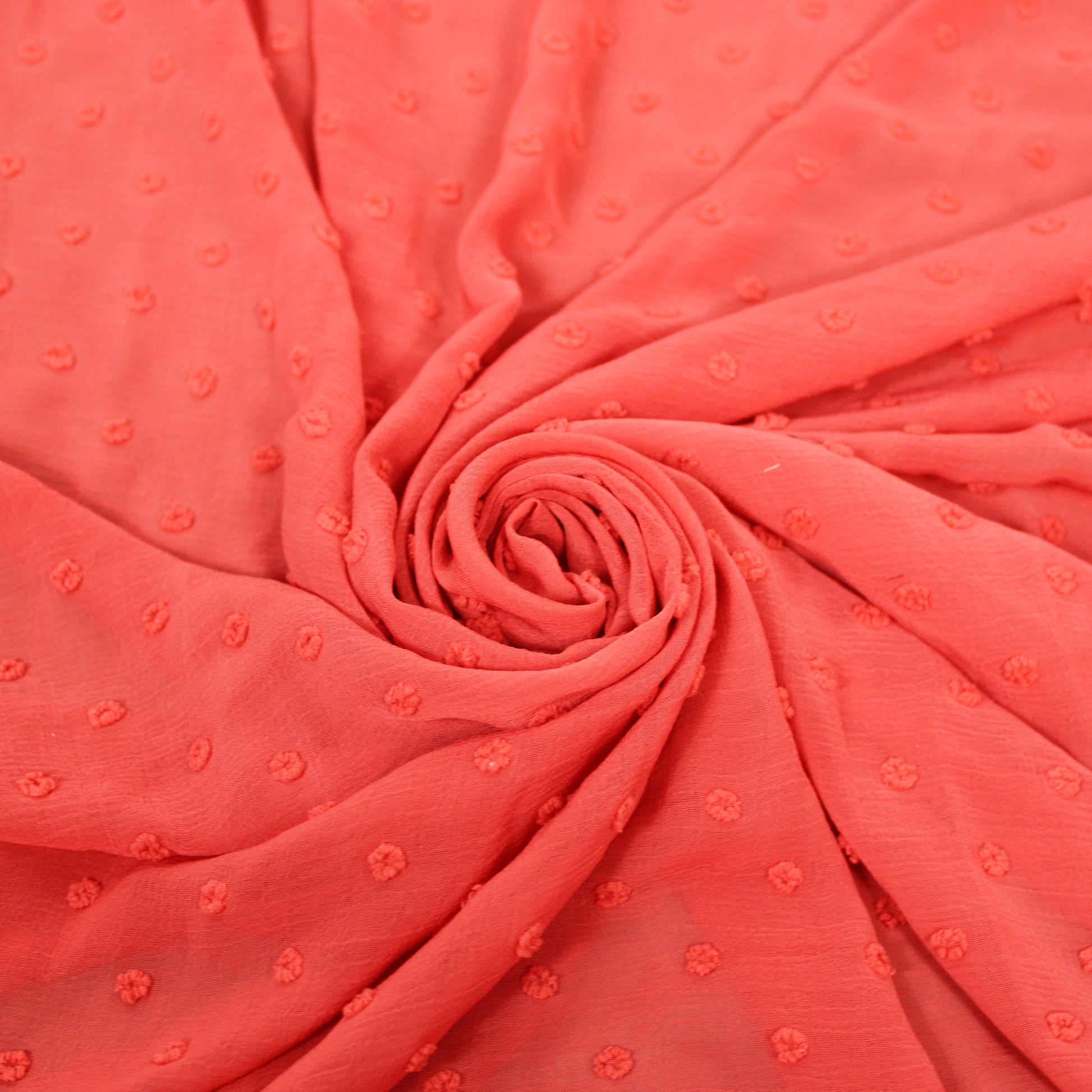 Tissu plumetis - corail - photo 1/6 | So Tissus