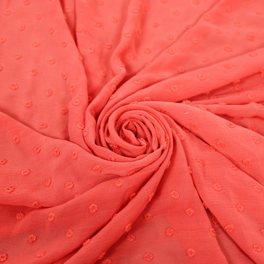 Tissu plumetis - corail - photo 1/6 | So Tissus