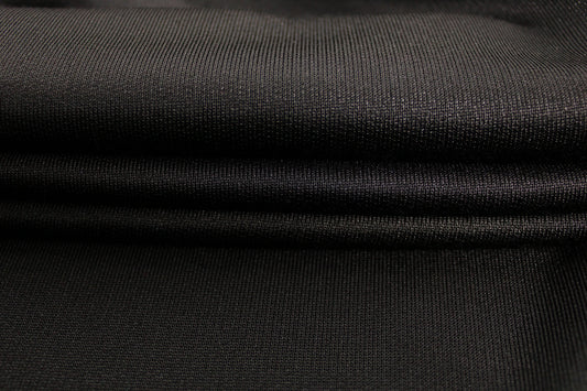 Tissu molleton french terry - noir - photo 2/5 | So Tissus