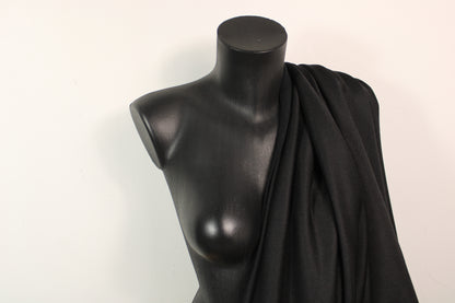 Tissu molleton french terry - noir - photo 3/5 | So Tissus