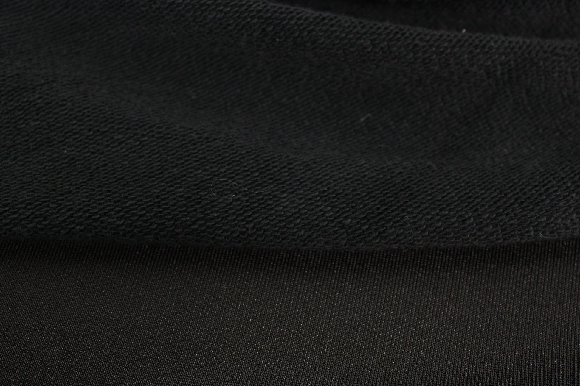 Tissu molleton french terry - noir - photo 5/5 | So Tissus