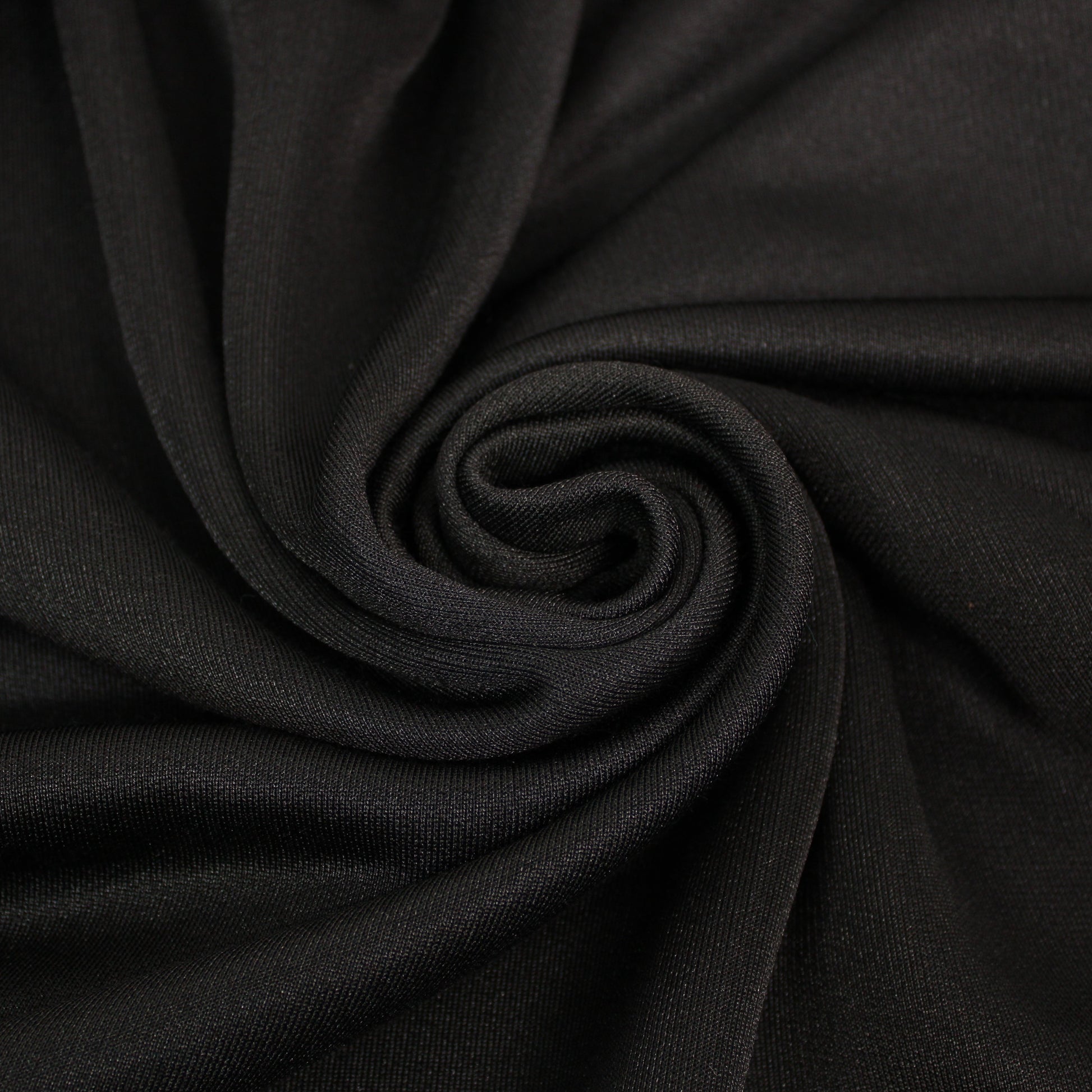 Tissu molleton french terry - noir - photo 1/5 | So Tissus