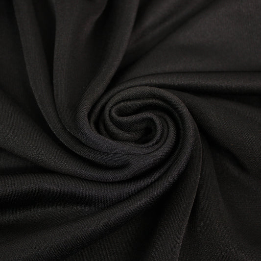 Tissu molleton french terry - noir - photo 1/5 | So Tissus