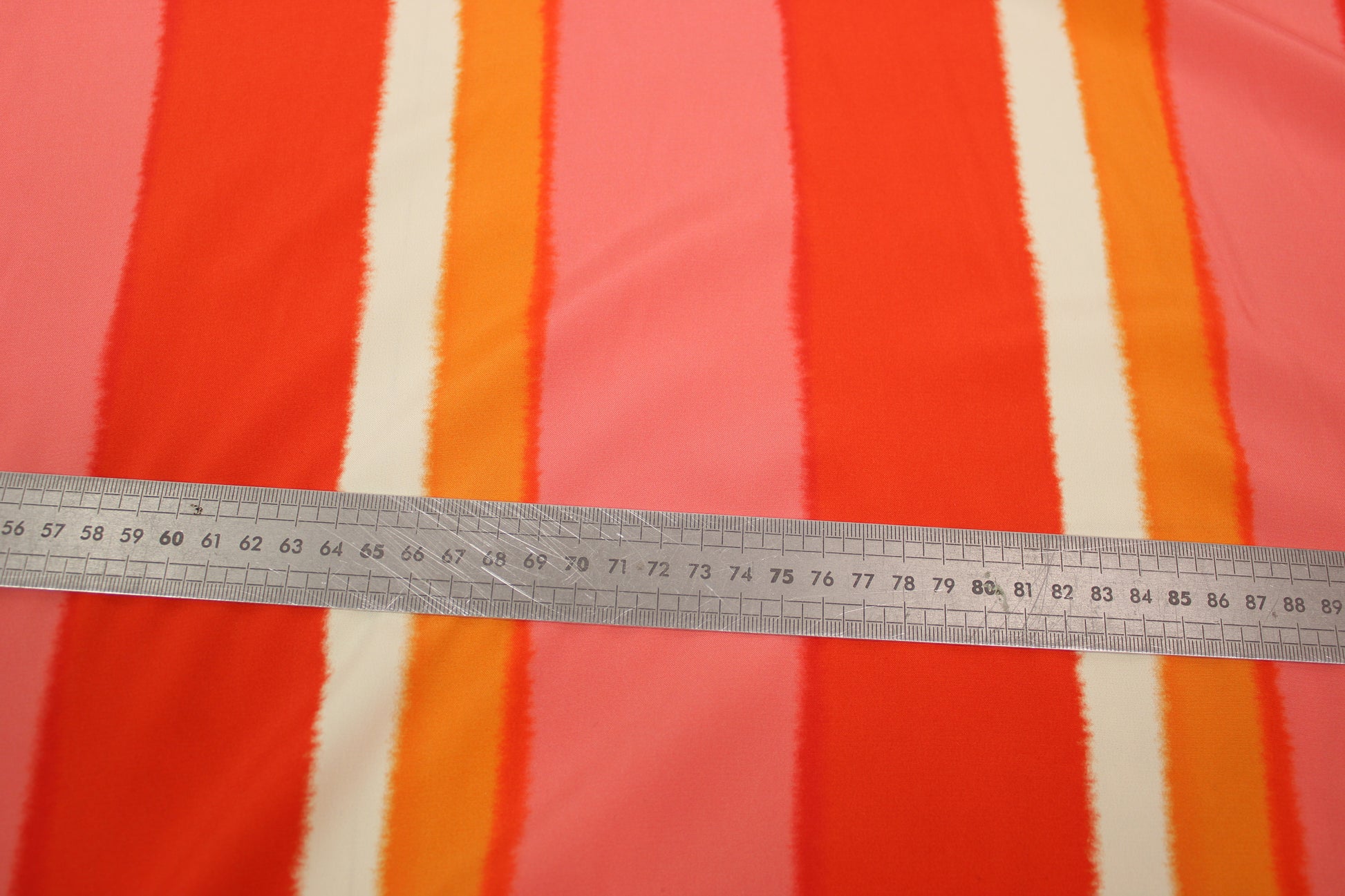 Tissu viscose - à rayures - ton orange - photo 5/5 | So Tissus