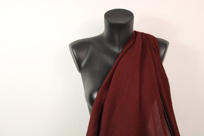 Gaze de coton - brique - photo 3/4 | So Tissus