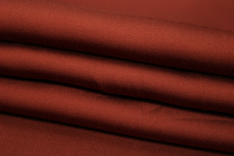 Tissu satin de viscose - terracotta