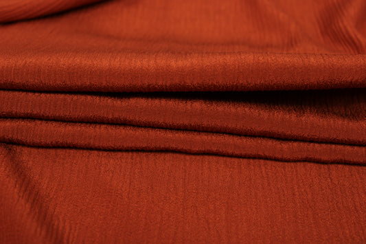 Tissu crêpon  - terracotta - photo 2/4 | So Tissus