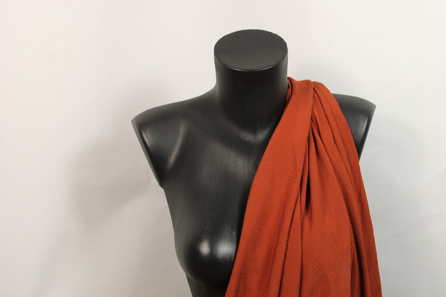 Tissu crêpon  - terracotta - photo 3/4 | So Tissus