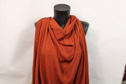 Tissu crêpon  - terracotta - photo 4/4 | So Tissus