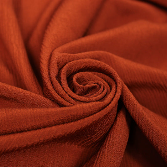 Tissu crêpon  - terracotta - photo 1/4 | So Tissus