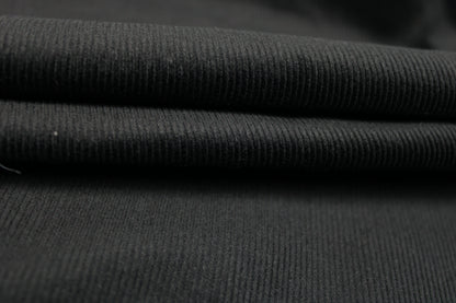 Tissu velours côtelé - noir - photo 2/4 | So Tissus