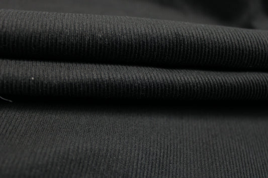 Tissu velours côtelé - noir - photo 2/4 | So Tissus