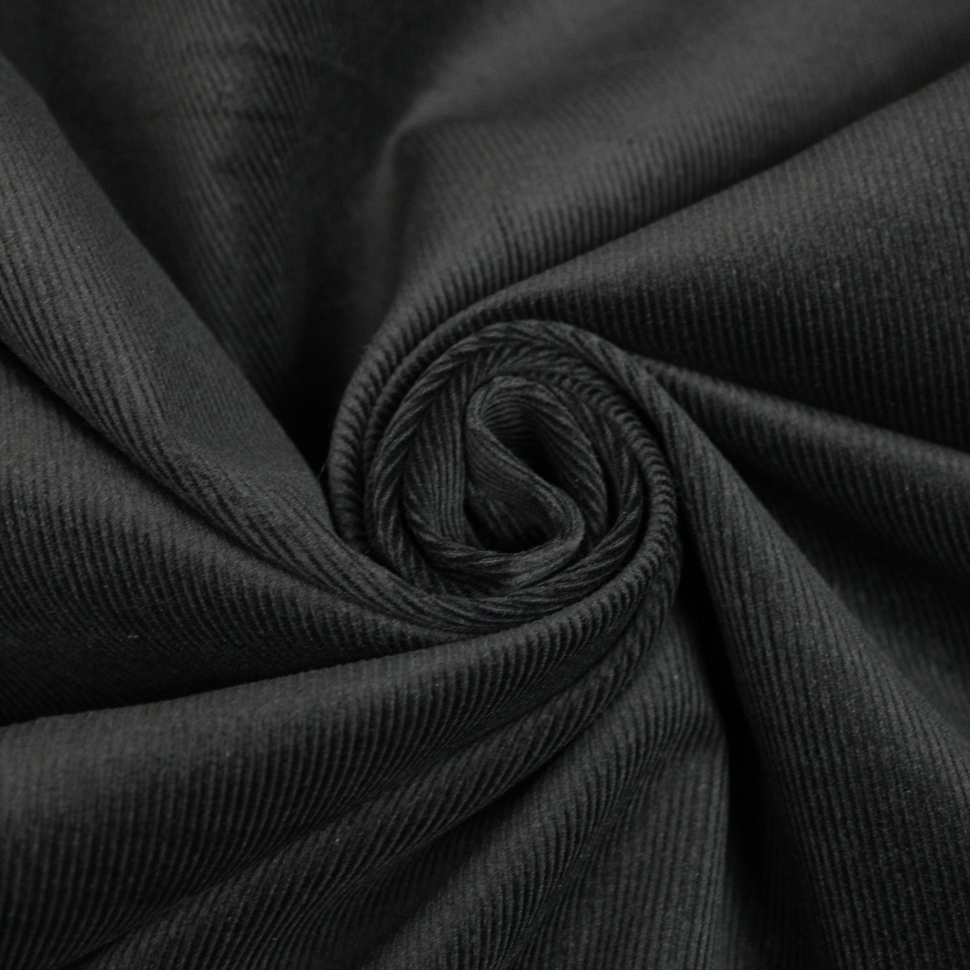 Tissu velours côtelé - noir - photo 1/4 | So Tissus