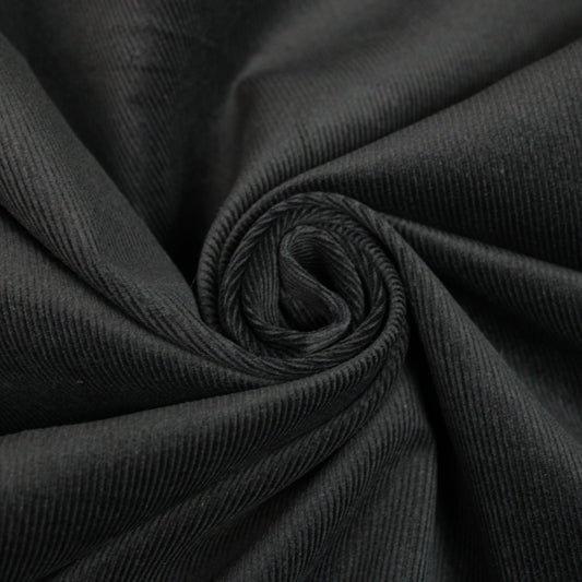 Tissu velours côtelé - noir - photo 1/4 | So Tissus