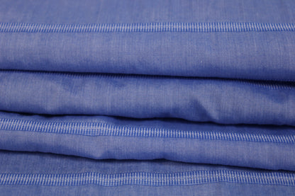 Tissu popeline coton - à rayure - bleu pastel - photo 2/5 | So Tissus