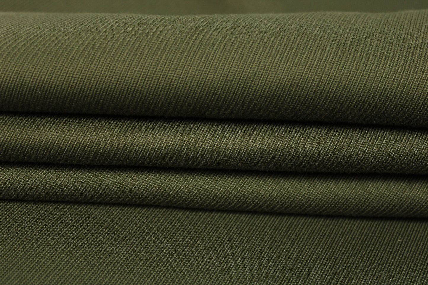 Tissu gabardine sergé de coton - kaki - photo 2/4 | So Tissus