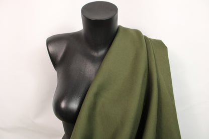Tissu gabardine sergé de coton - kaki - photo 3/4 | So Tissus