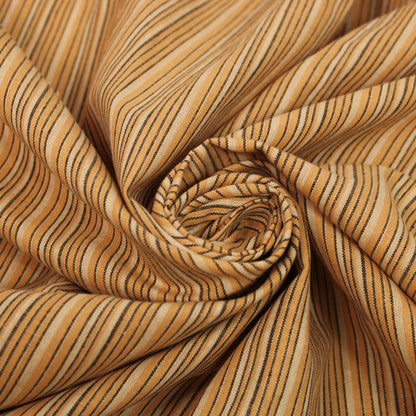 Tissu lin - à rayures - ton orangé - photo 1/4 | So Tissus