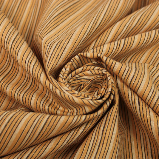 Tissu lin - à rayures - ton orangé - photo 1/4 | So Tissus