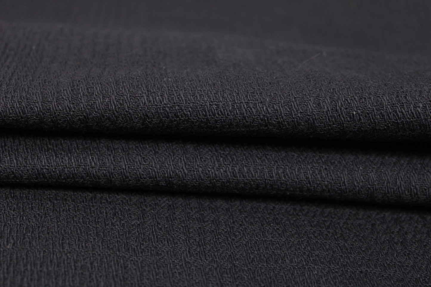 Tissu tweed coton tissé - bleu marine foncé - photo 2/4 | So Tissus