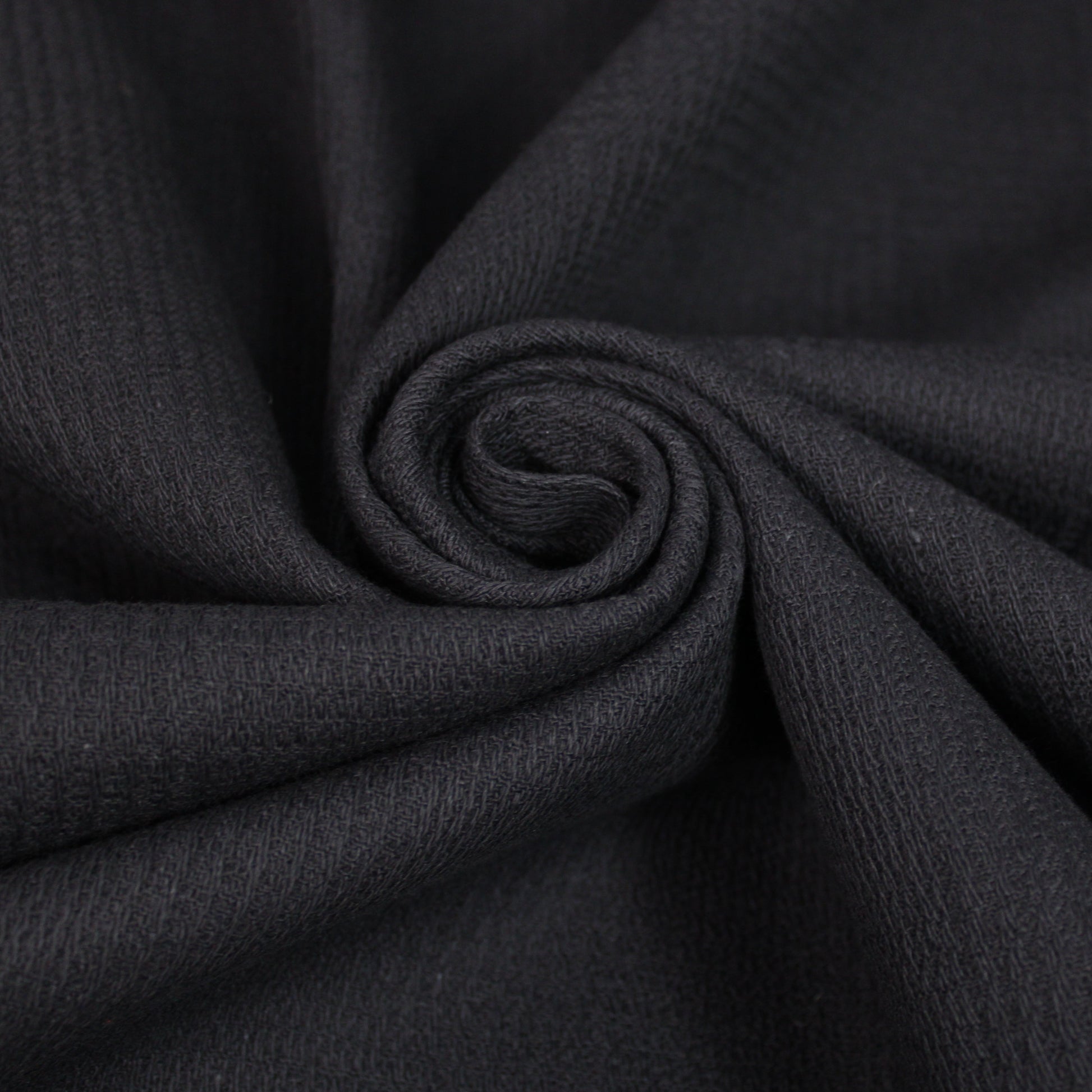 Tissu tweed coton tissé - bleu marine foncé - photo 1/4 | So Tissus