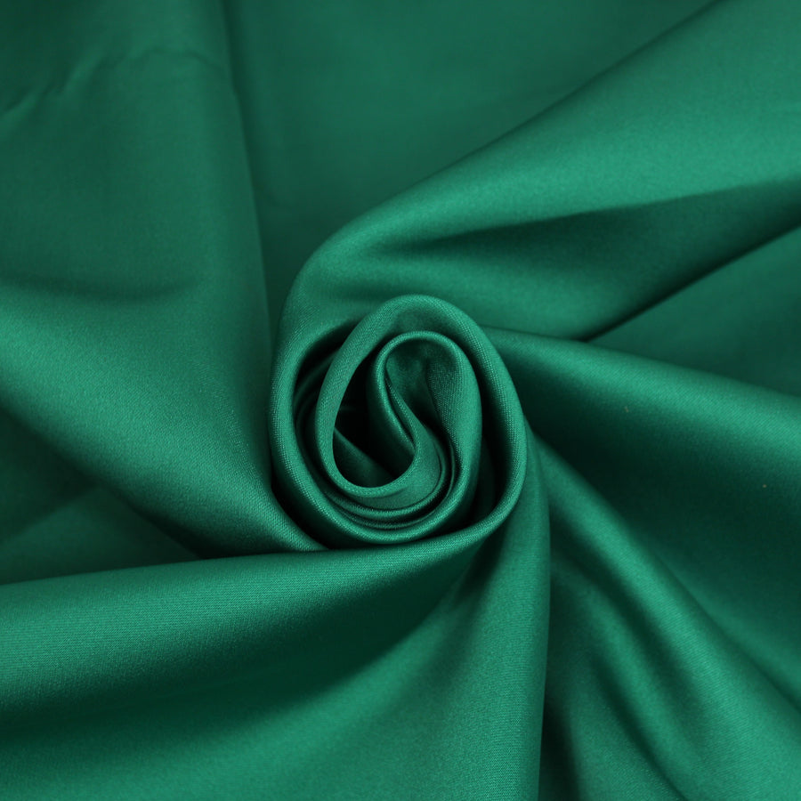 Tissu satin duchesse - vert émeraude