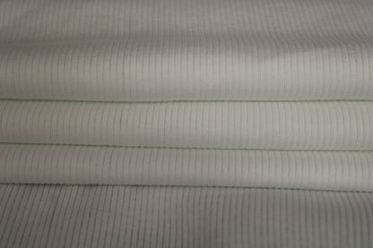 Tissu maille côtelé - blanc - photo 2/4 | So Tissus