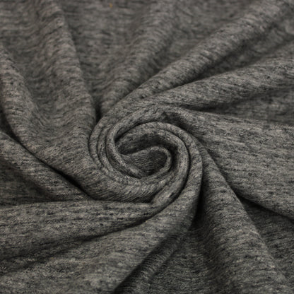 Tissu jersey molletonné - gris chiné foncé - photo 1/4 | So Tissus