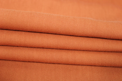 Tissu piqué de coton stretch - terracotta clair - photo 2/4 | So Tissus