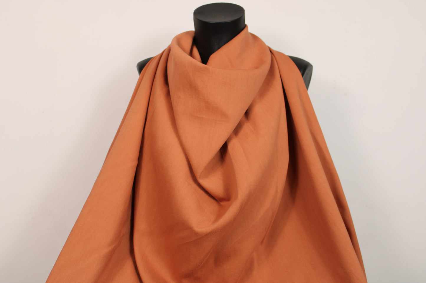 Tissu piqué de coton stretch - terracotta clair - photo 4/4 | So Tissus