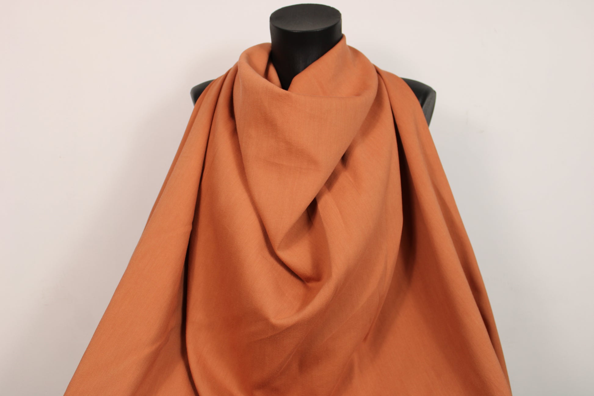 Tissu piqué de coton stretch - terracotta clair - photo 4/4 | So Tissus