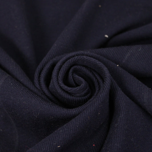 Tissu maille côtelé - bleu marine - photo 1/4 | So Tissus